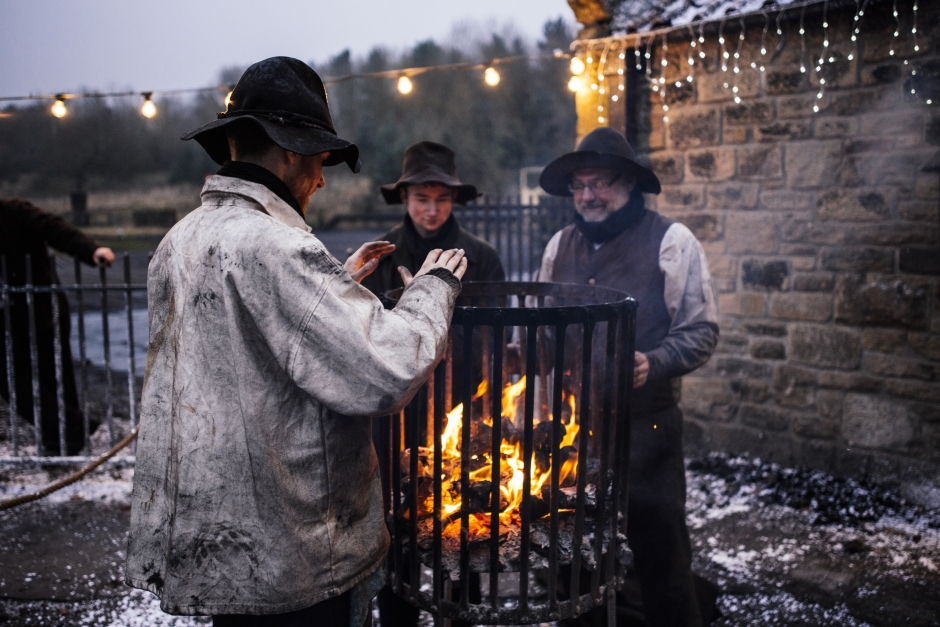 Workers at Christmas